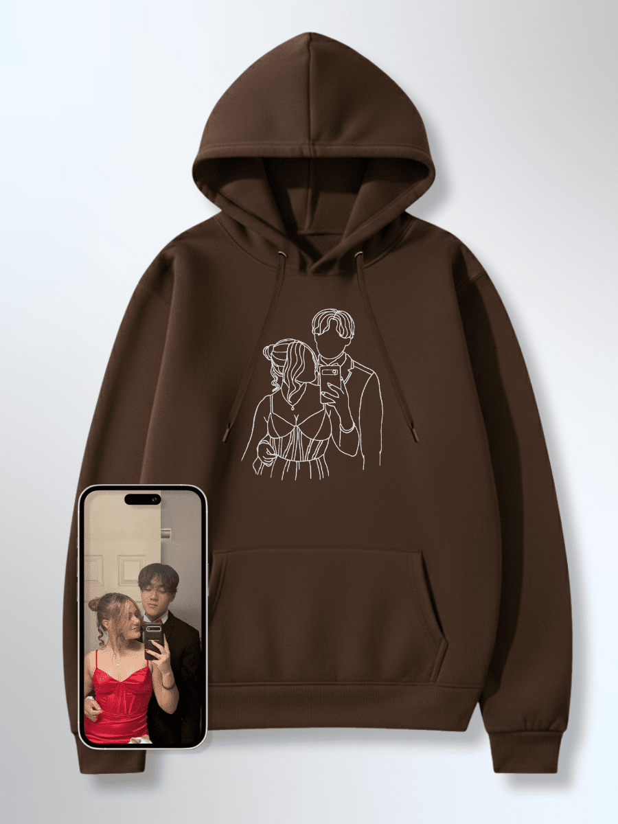 Soulmate Custom Embroidered Photo Hoodie