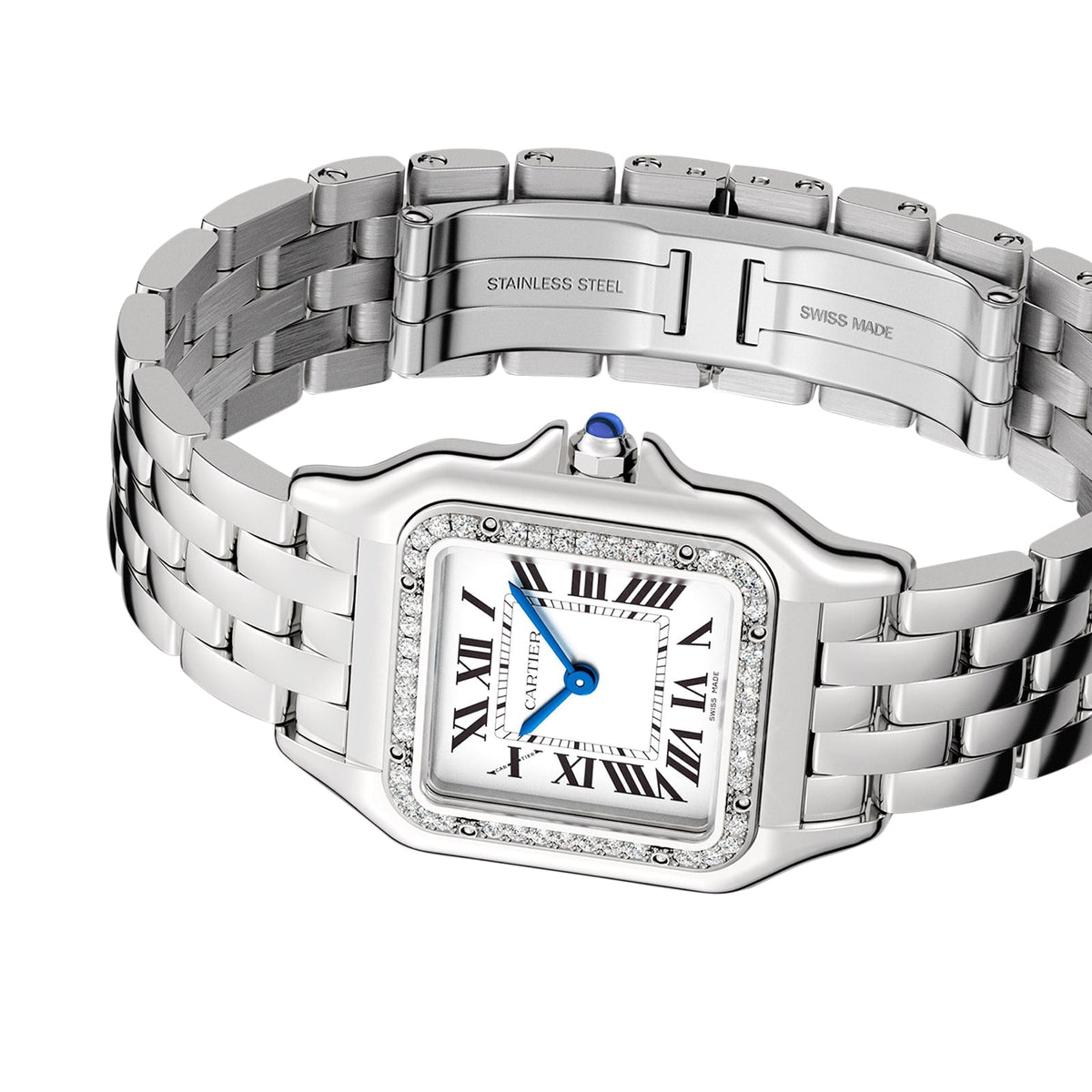 Panthère de Cartier Medium Model | 27mm, Steel, Silver Dial, Ref. W4PN0018