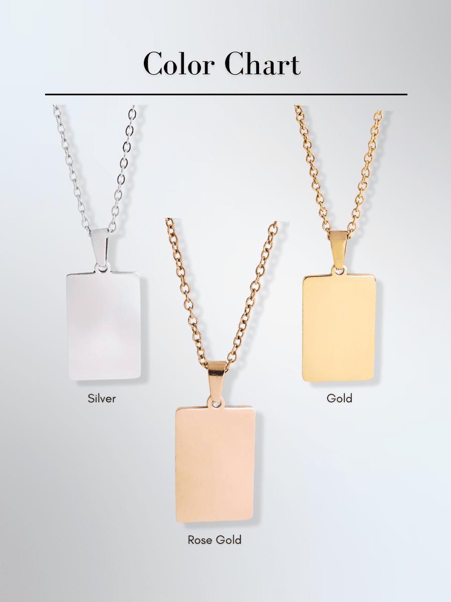Soulmate Custom Engraved Photo Tag Necklace