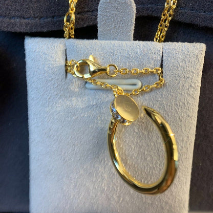 CARTIER JUSTE NECKLACE GOLD DIAMONDS