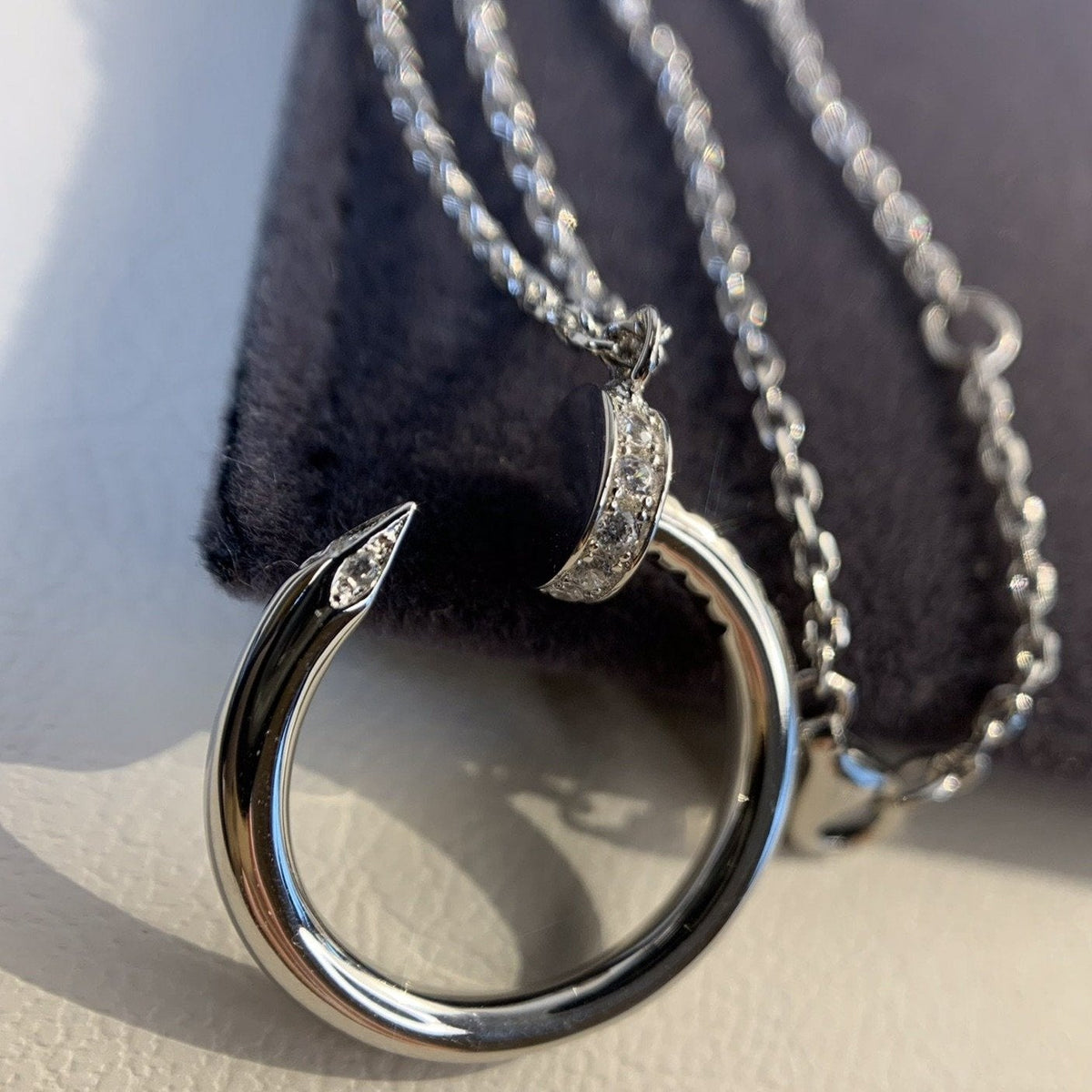 CARTIER JUSTE NECKLACE SILVER