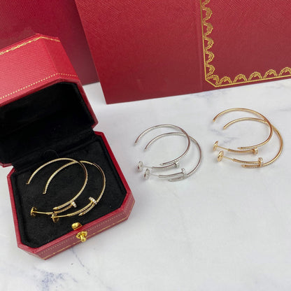 CARTIER JUSTE EARRINGS FULL DIAMONDS 1.8MM