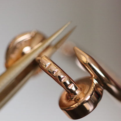 CARTIER JUSTE EARRINGS PINK GOLD