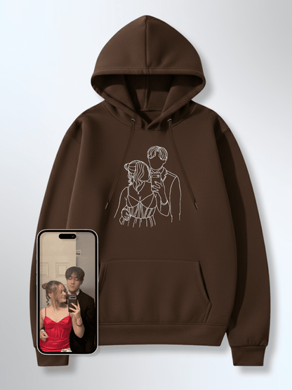 Soulmate Custom Embroidered Photo Hoodie