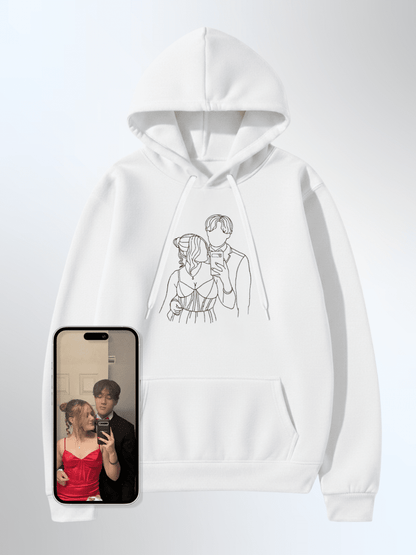 Soulmate Custom Embroidered Photo Hoodie