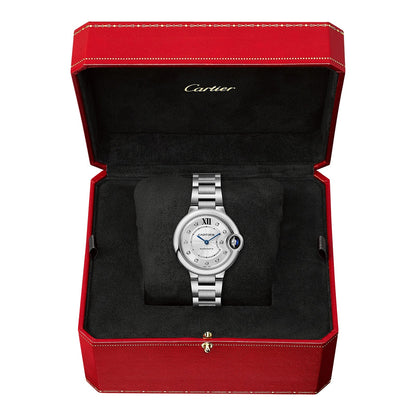 Ballon Bleu de Cartier 33 | 33mm, Steel, Diamond Silver Dial