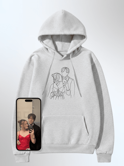 Soulmate Custom Embroidered Photo Hoodie