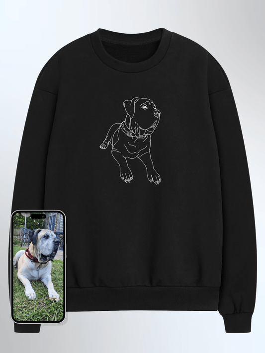 Pet Custom Embroidered Photo Sweatshirt