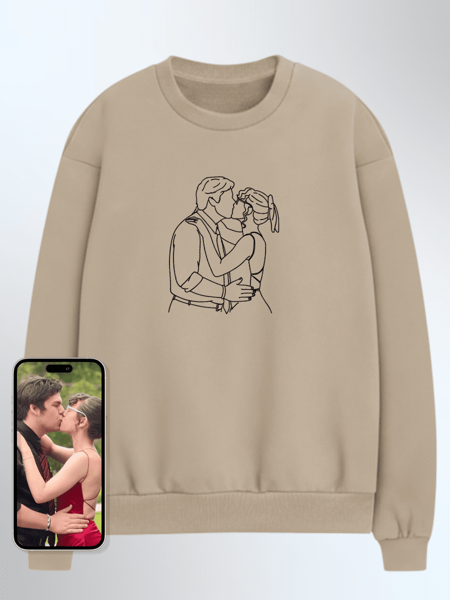 Soulmate Custom Embroidered Photo Sweatshirt