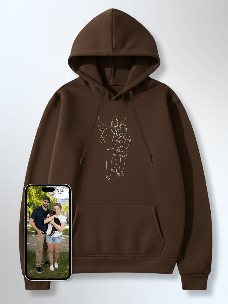 Memorial Custom Embroidered Photo Hoodie