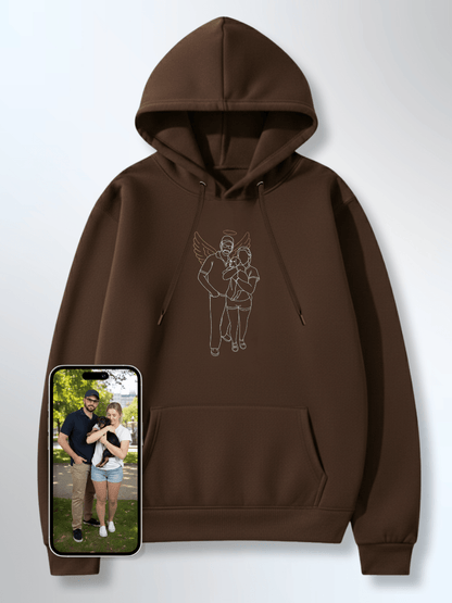 Memorial Custom Embroidered Photo Hoodie