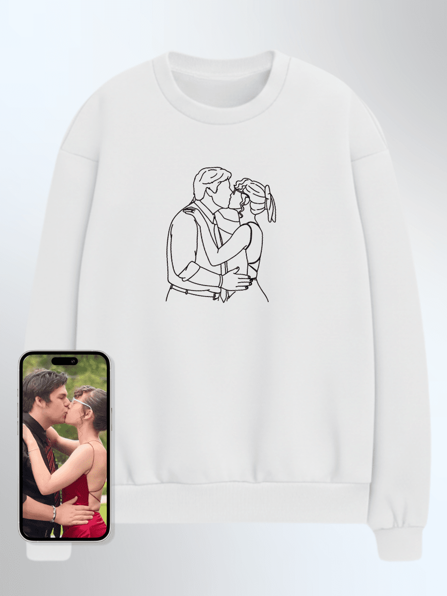 Soulmate Custom Embroidered Photo Sweatshirt