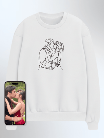 Soulmate Custom Embroidered Photo Sweatshirt