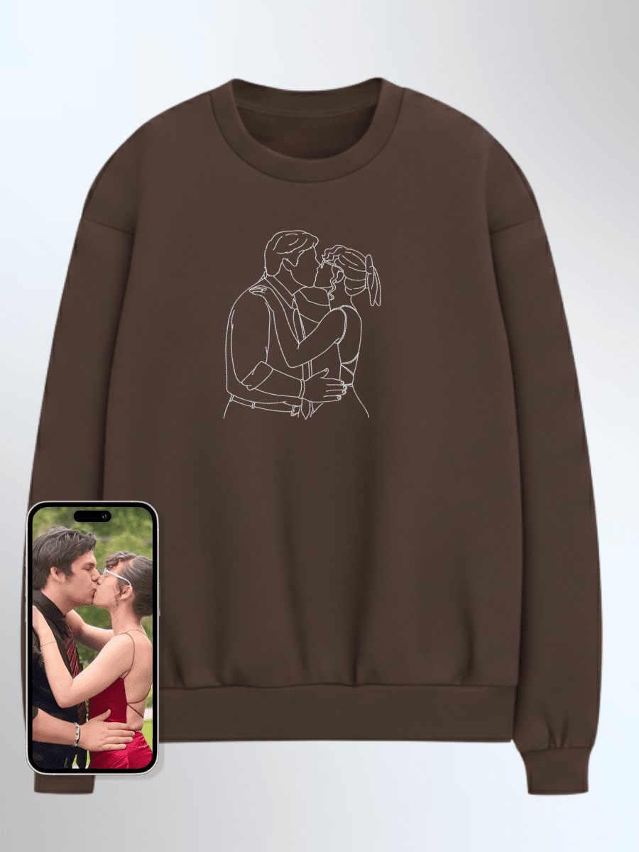 Soulmate Custom Embroidered Photo Sweatshirt