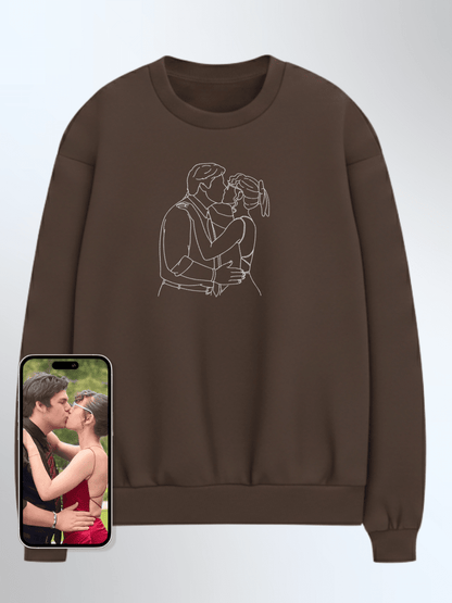 Soulmate Custom Embroidered Photo Sweatshirt