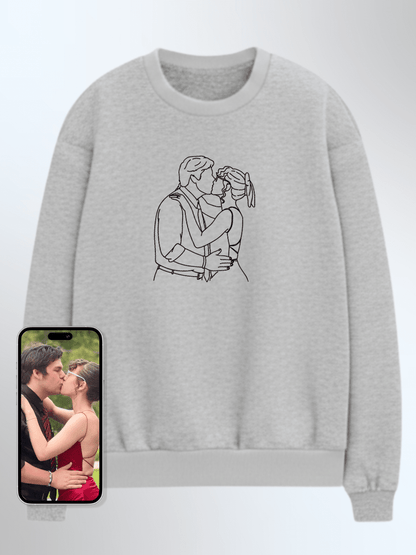 Soulmate Custom Embroidered Photo Sweatshirt