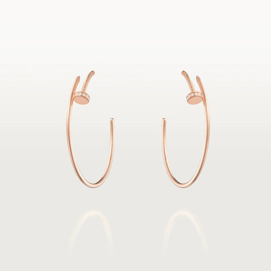 CARTIER JUSTE EARRINGS DIAMONDS 1.8MM