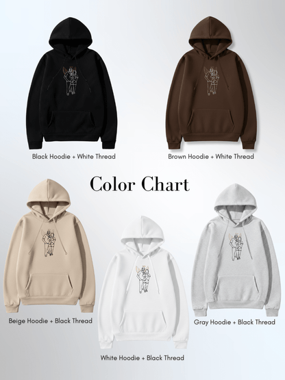 Memorial Custom Embroidered Photo Hoodie