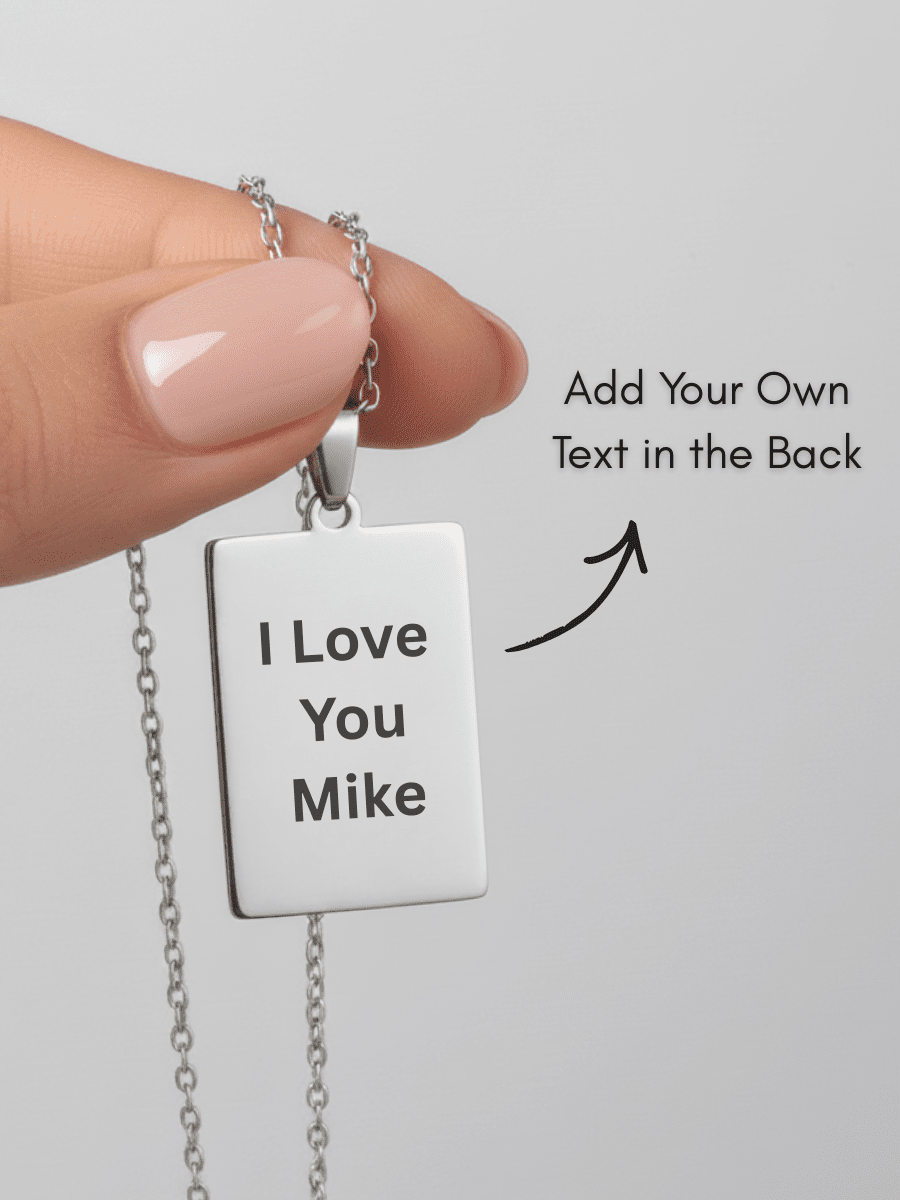 Soulmate Custom Engraved Photo Tag Necklace
