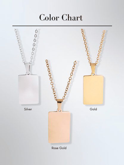 Soulmate Custom Engraved Photo Tag Necklace
