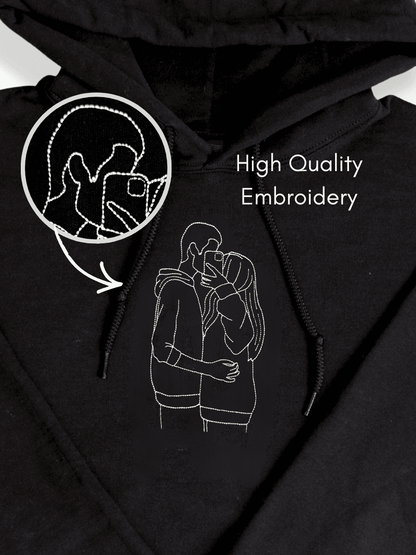 Soulmate Custom Embroidered Photo Hoodie