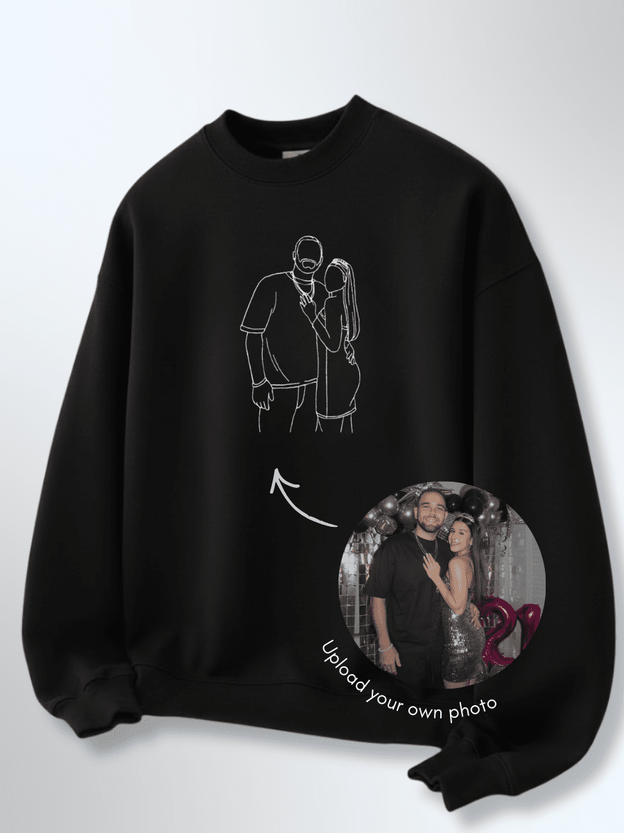 Soulmate Custom Embroidered Photo Sweatshirt