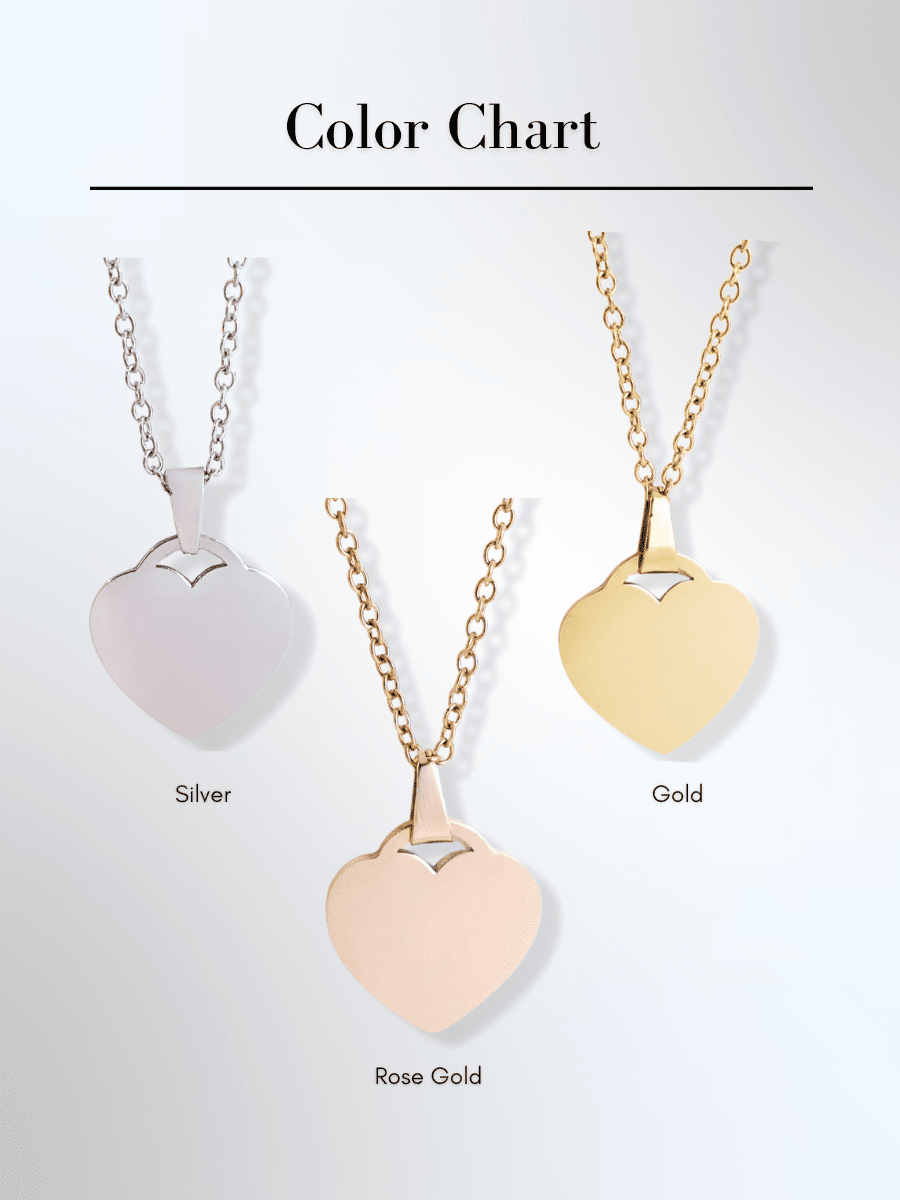Soulmate Custom Engraved Photo Heart Necklace