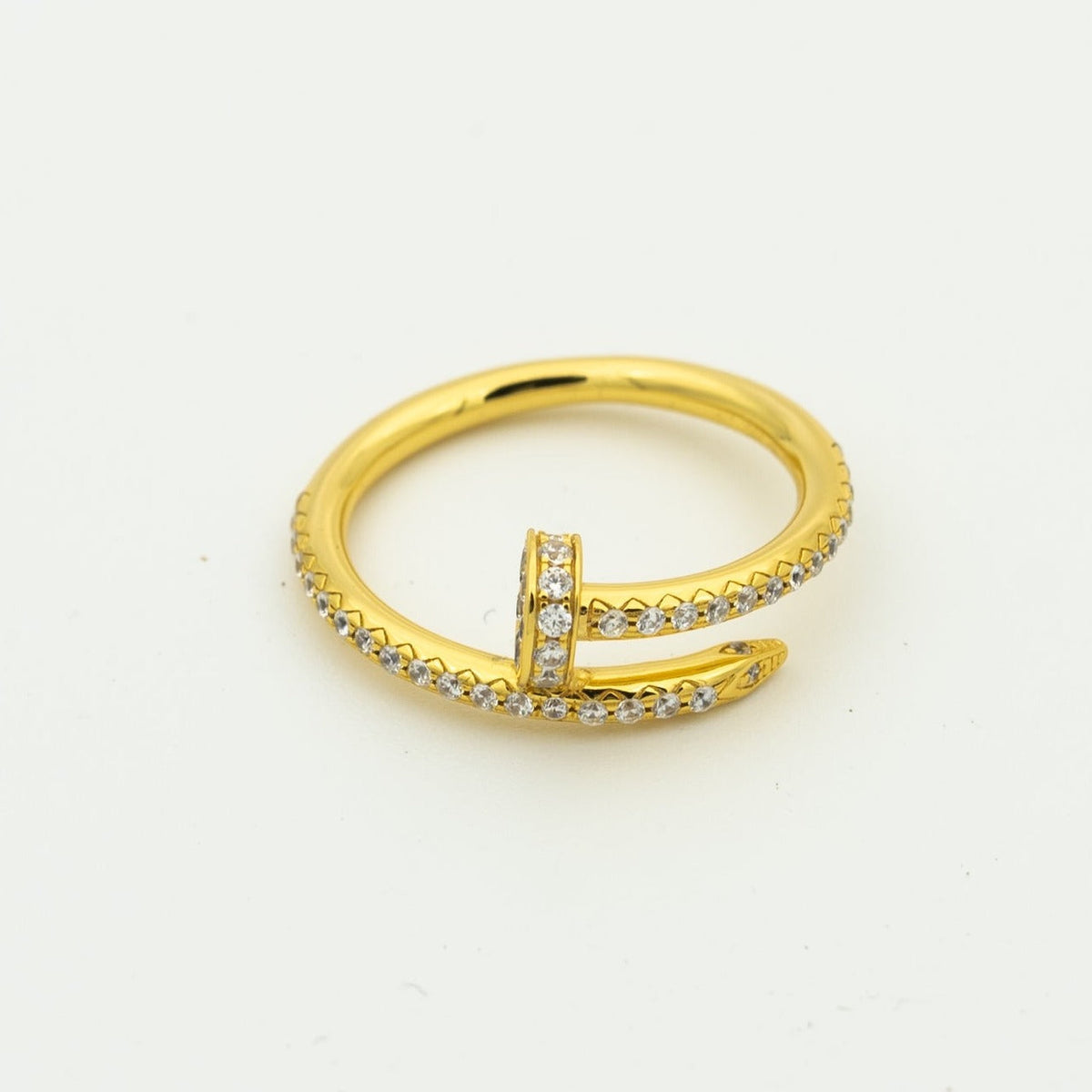 CARTIER JUSTE RING 1.8MM GOLD DIAMONDS