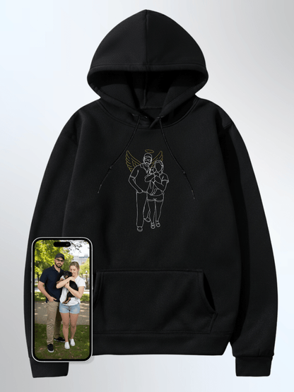 Memorial Custom Embroidered Photo Hoodie