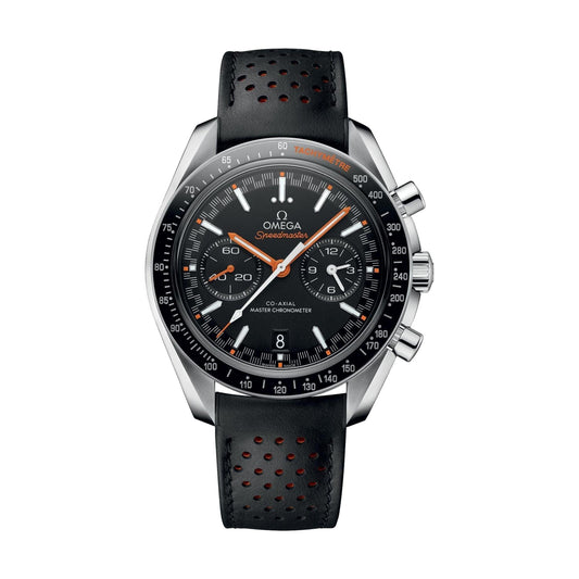OMEGA Speedmaster Racing Chronograph 44.25mm - Black on Leather Strap
