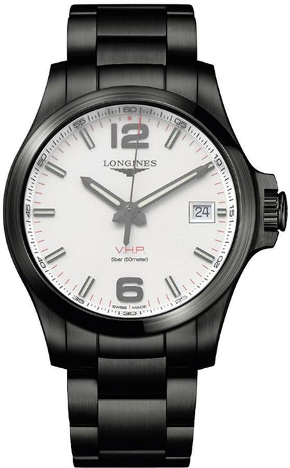 Longines Conquest V.H.P. Quartz Silver Dial Men's Watch L3.726.2.76.6